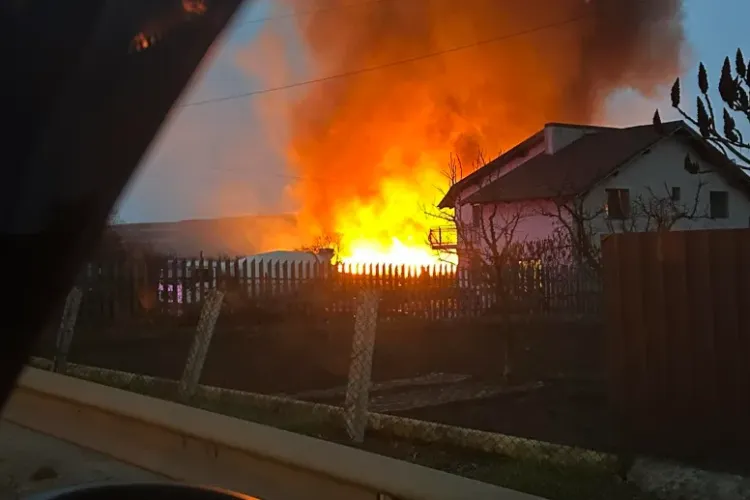 Cluj: Incendiu de vegetație de proporții! Focul a mistuit 25 de hectare. A existat pericolul ca flăcările URIAȘE să se extindă la 3 case - FOTO și VIDEO 