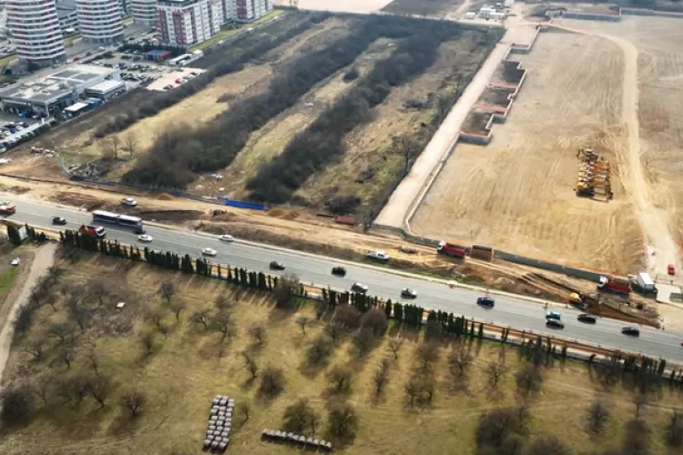 Imagini SPECTACULOASE din dronă cu lucrările la primul tronson al Centurii Metropolitane a Clujului. Cum arată șantierul - VIDEO 