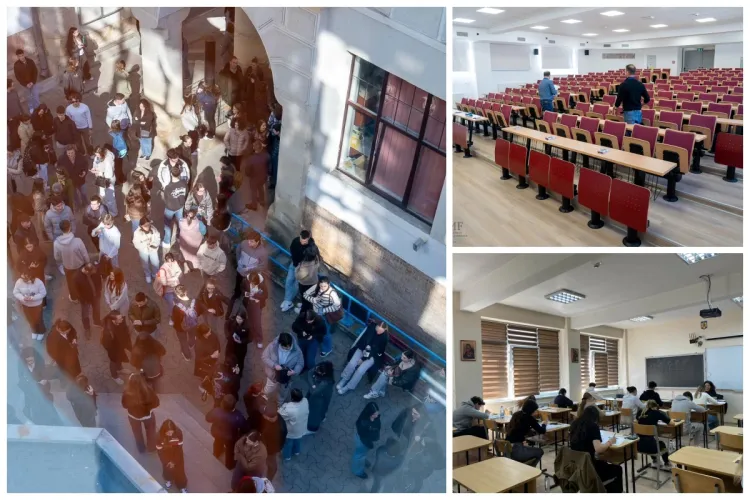 Zi plină de emoții la UMF Cluj! Sute de candidați au participat la presimularea examenului de admitere - FOTO 