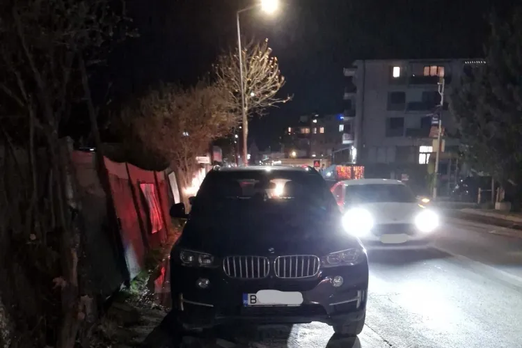Trotuarele din Florești, locuri de parcare pentru „șmecheri”! Un șofer de BMW a blocat un trotuar întreg: „Pe unde trebuie să ocolească pietonii?”