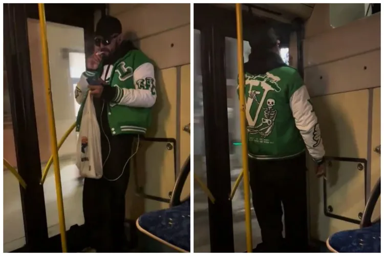 Incident revoltător în Cluj: Bărbat surprins fumând într-un autobuz, în ciuda interdicțiilor VIDEO