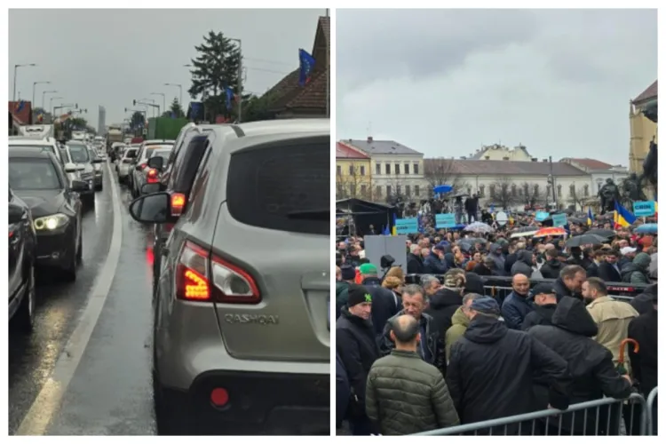 Mitingul lui Crin Antonescu i-a scos din minți azi pe clujenii aflați în trafic. Oamenii au crezut că a fost un accident: „A fost... În Piața Unirii” FOTO