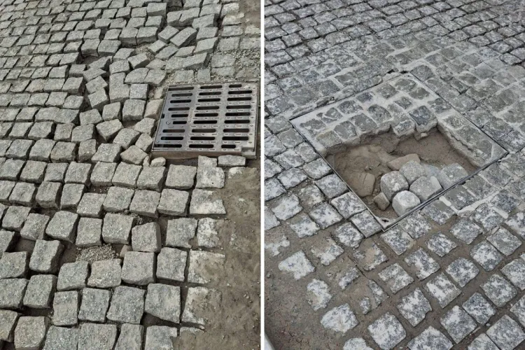 O stradă din centrul Clujului arată ca după război. Șoferii își rup mașinile în cratere: „Printre cele mai mari eșecuri ale administrației locale! Rușinos”