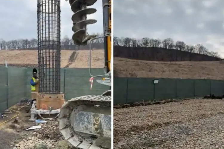 Ritm lent la metroul Clujului: Doar 30 de piloți forați din 96 au fost montați până acum! Primarul Boc dă asigurări că totul este în grafic