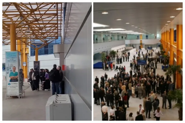 VIDEO Cum a sunat alarma de pe Aeroportul Cluj-Napoca. Oamenii au fost evacuați rapid din incinta Aeroportului
