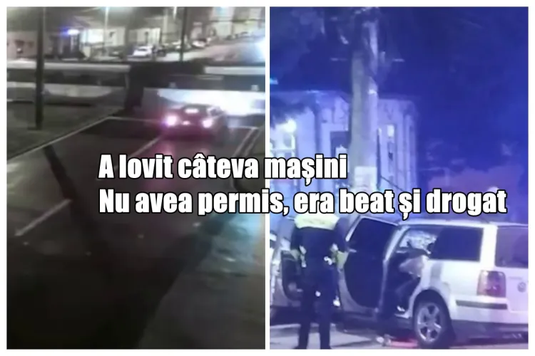 Tânăr din Republica Moldova a încălcat la Cluj „tot” CODUL PENAL: A lovit câteva mașini în Florești, a fugit, nu avea permis, era beat și drogat