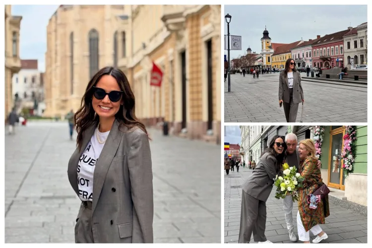 Andreea Raicu cucerită definitiv de Cluj: „Are ceva special. Străduțele, energia oamenilor, locațiile superbe: Totul îmi dă o stare super bună” FOTO