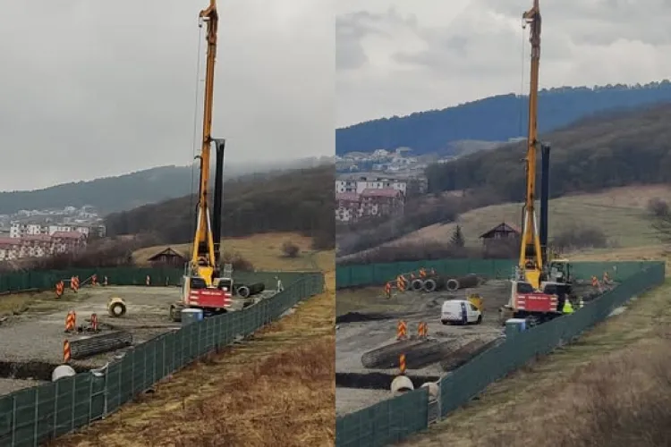 Încet și FOARTE încet, cele 2 viteze de pe șantierul metroului din Cluj! Utilajele nu s-au mai mișcat de 10 zile: ,,Foreza ruginește în câmp”