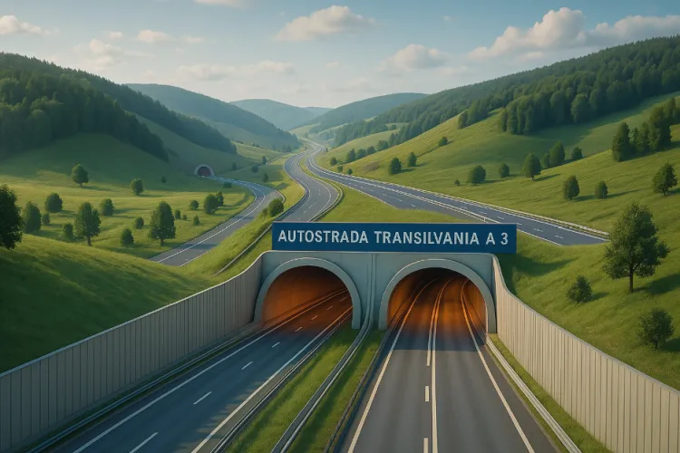 VIDEO Autostrada Transilvania A3, 20 de ani de așteptare!S-a semnat contractul pentru cel mai scump sector de autostradă din România și cel mai scump tunel