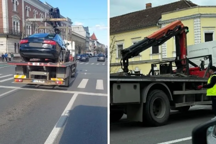„Băieții” de la ridicări fac curățenie de Paște în Cluj-Napoca! Șoferii neatenți primesc „cadou” o vizită la Someșeni: „Cine a zis că Audi nu zboară?”