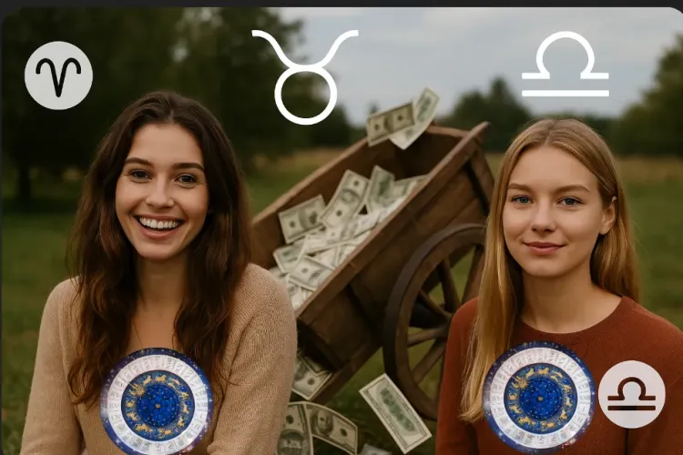 Două zodii peste care s-a „răsturnat” carul cu noroc: Banii chiar cad din cer pentru nativii aleși! Trăiesc pe picior mare până la Paște