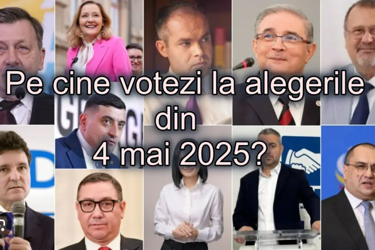 Știri de Cluj vă invită să votați în sondajul online: „Ce candidat veți vota la alegerile prezidențiale din 4 mai 2025?” 