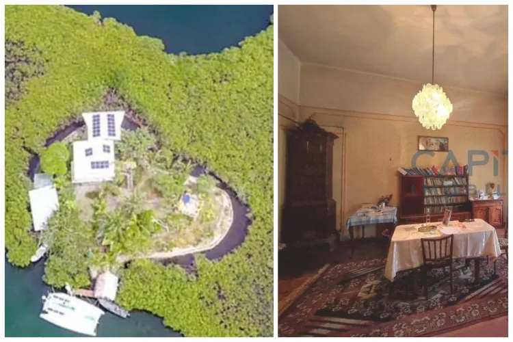O insulă privată din Panama costă mai puțin decât un apartament în Cluj-Napoca! Vine la pachet cu o vilă de două etaje, dar și cu o barcă FOTO