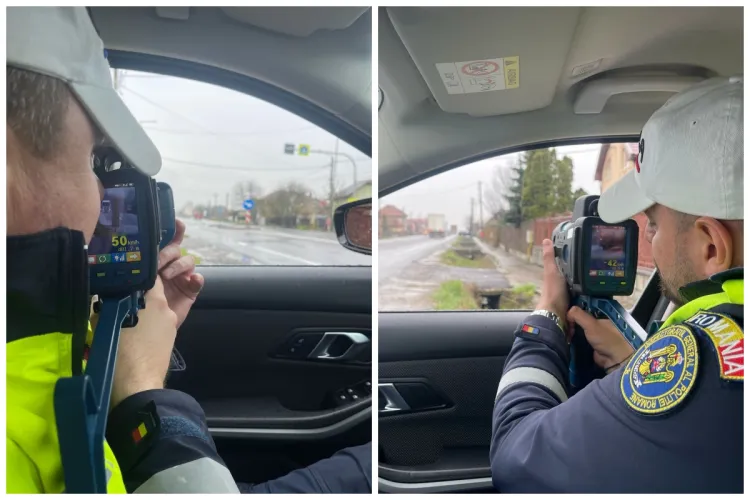 Acțiune MASIVĂ a Poliției în toate orașele din Cluj pentru descurajarea vitezei excesive. Sute de amenzi și zeci de permise suspendate