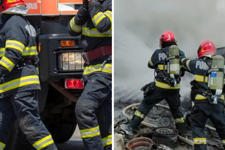 Zeci de intervenții în timp record! Pompierii clujeni, față în față cu incendii, accidente și drumuri blocate