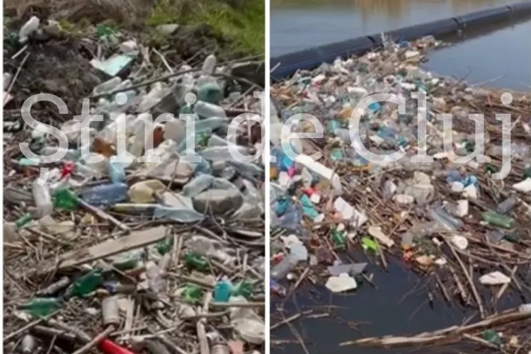 FOTO/VIDEO. Un râu a fost transformat într-o groapă de gunoi! Locuitorii cer intervenția autorităților înainte să fie prea târziu