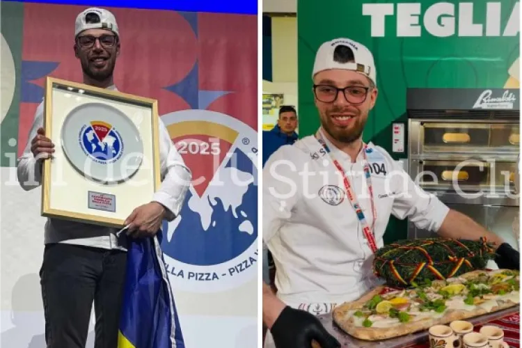 Un clujean a cucerit LUMEA cu pizza sa! A pus România pe podiumul mondial în inima Italiei: „Talentul românesc nu are granițe”