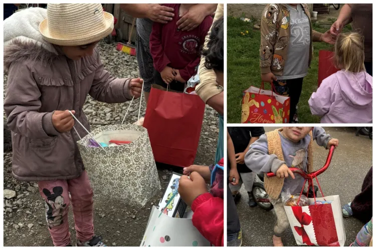 Bucurie pentru 150 de copii fără posibilități din satele din Cluj! Clujenii inimoși le-au dăruit speranță: ,,Am plecat mai bogați decât am venit” VIDEO