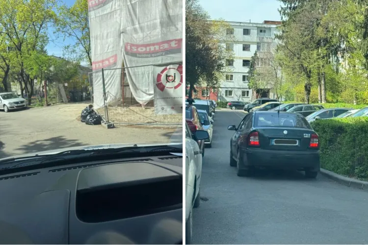 Gest revoltător la Cluj! Saci plini cu deșeuri, abandonați de un șofer lângă un șantier: „Viniturile își aduc și obiceiurile cu ele” FOTO