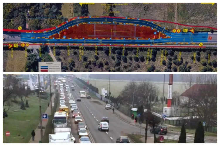 Cum și de când va fi deviat traficul pe ruta Florești-Cluj, în zona viitorului Spital Regional de Urgență Cluj. Să avem nervi de oțel și calm în trafic!