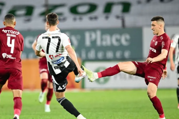 CFR câștigă cu U Cluj și urcă pe locul 2. FCSB, obligată să amâne petrecerea de câștigare a titlului
