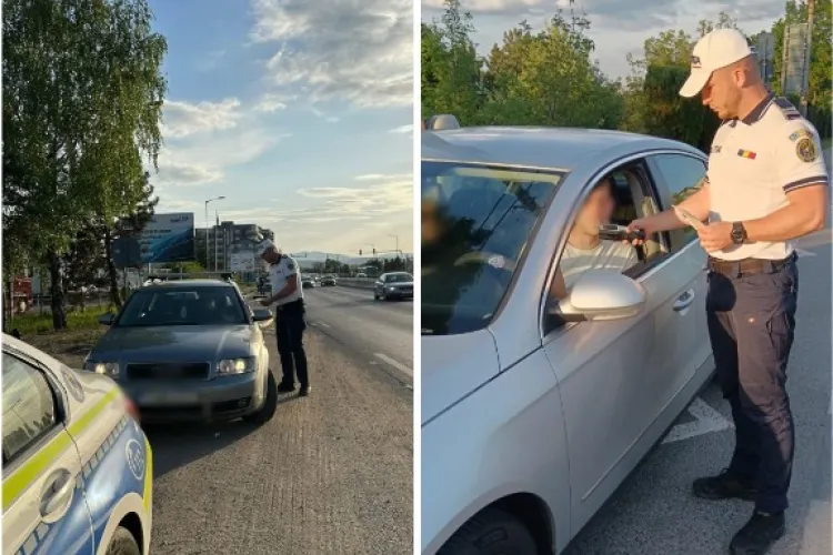 FOTO. Razie de amploare în Cluj! Șoferi prinși băuți și sub influența substanțelor interzise. Polițiștii au întocmit dosare penale 