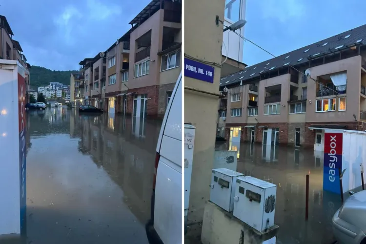 Cluj: Floreștiul, din nou sub ape! Zeci de subsoluri si locuințe inundate în urma furtunii devastatoare de luni. Pompierii clujeni au avut o noapte de foc