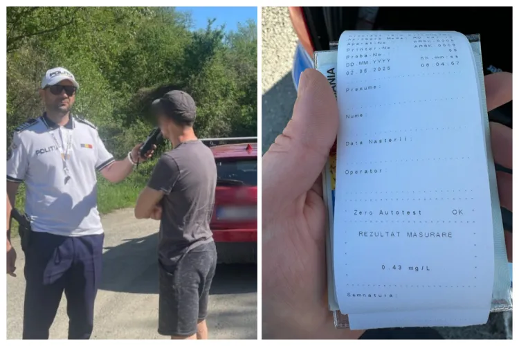 Acțiune în forță a poliției Cluj! 400 de șoferi testați într-o singură zi: Șoferii băuți la volan s-au ales cu dosare penale și amenzi
