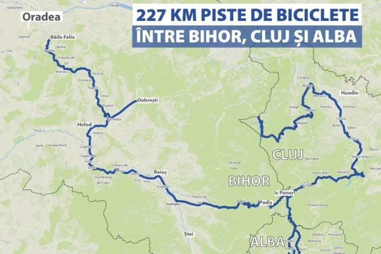 Bihorul ia din nou fața Clujului, de data aceasta la constructia pistei de ciclism VELO APUSENI