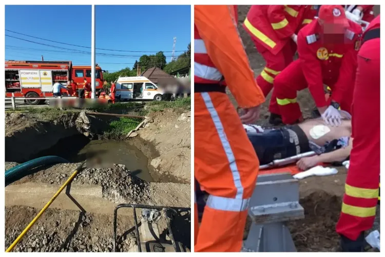 Tragedie la Cluj! Doi copii s-au înecat într-o groapă cu apă. Pompierii i-au scos cu greu în stop cardiorespirator. UPDATE Copiii au murit FOTO VIDEO