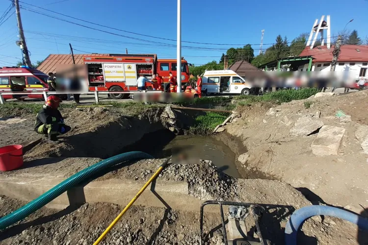 Șantierul unde s-au înecat azi doi copii mici nu aparține Primăriei Huedin, declară primarul Mircea Moroșan