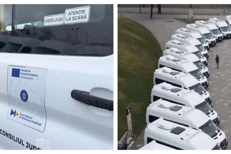 Vești bune pentru elevii din Cluj! S-au achiziționat înca 25 de microbuze electrice ultramoderne pentru școlarii din județ