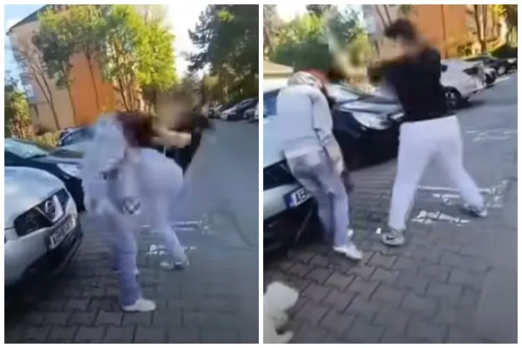 Imaginile care au șocat România. O fată care își plimba cățelul bătută și umilită de un grup de adolescenți: „Dacă mergi la Poliție o să te bat” VIDEO