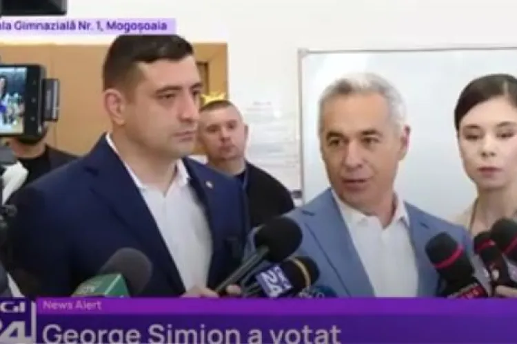 Declarație ciudată a lui George Simion la ieșirea de la urne: „Am votat cu Călin Georgescu”