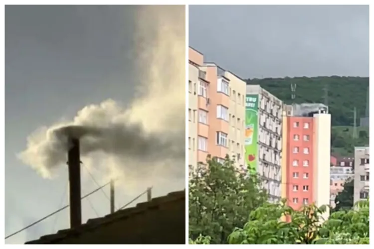 VIDEO Imaginile zilei vin de la Cluj: Avem Papă...în Cluj-Napoca? Fum alb aseară, nu doar la Vatican, ci și pe hornul unui bloc dintr-un cartier din Cluj