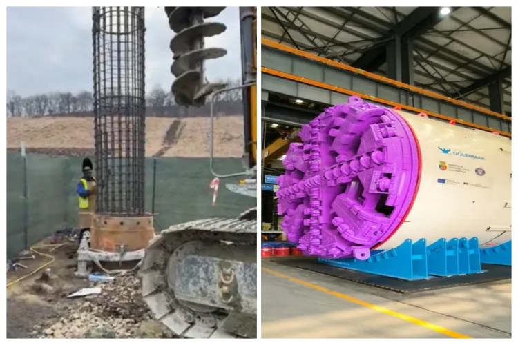 Cum stă Metroul Clujului: Acum că toți cei 94 de piloți forați au fost introduși la metroul Clujului, când trec la treabă „cârtițele” aduse din China?