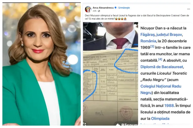 Anca Alexandrescu îl acuză pe Nicușor Dan că minte, legat de Bac! De fapt, prezentatoarea „ignoră” modul în care dau Bac-ul olimpicii