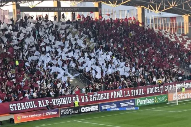 Galeriile CFR Cluj și Hermannstadt au făcut spectacol la finala Cupei României FOTO