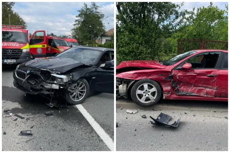 Cluj-Napoca: Cum s-a petrecut accidentul din Bună Ziua în care trei mașini puternice s-au distrus și o tânără a ajuns la spital VIDEO FOTO