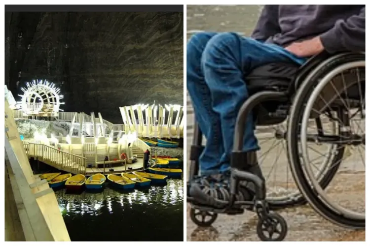 Cluj: Indignare la Salina Turda. Un clujean cu dizabilități acuză că nu a avut voie să intre cu însoțitor: „Ei se uită și la 80 de lei”