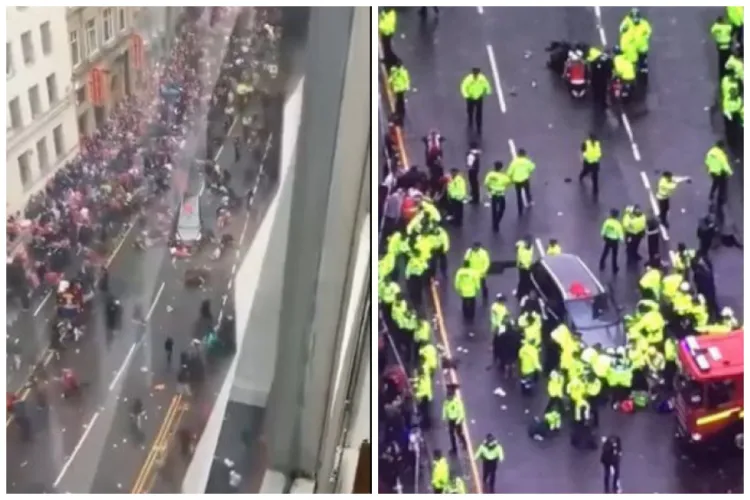 VIDEO Imagini ȘOCANTE: O mașină a intrat în plin în mulțime, lovind zeci de persoane, la parada echipei de fotbal Liverpool. Cine este șoferul