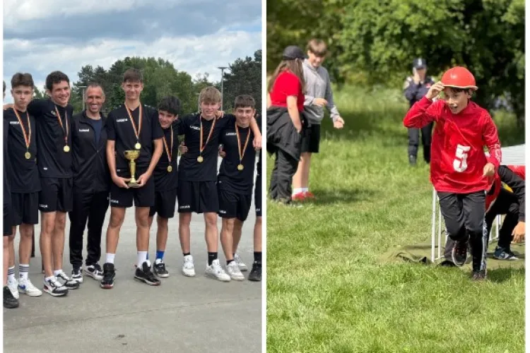 Micii eroi din Cluj, în ACȚIUNE! Sute de elevi au devenit pompieri pentru o zi în competiții spectaculoase 