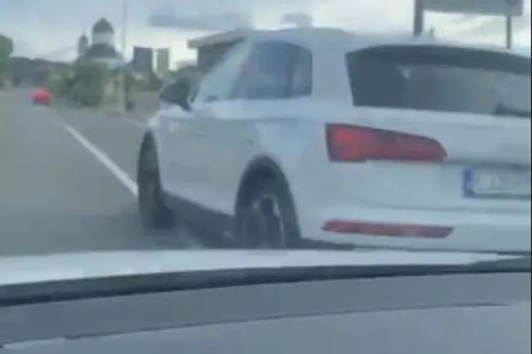 Cluj-Napoca: Șicanat în trafic de un Audi pentru că mergea doar cu viteza legală. „Mi-a frânat în față, apoi a virat spre mine când să-l depășesc” VIDEO