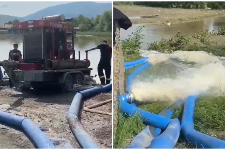 VIDEO Imagini dramatice care surprind lupta pompierilor din Cluj cu inundațiile devastatoare