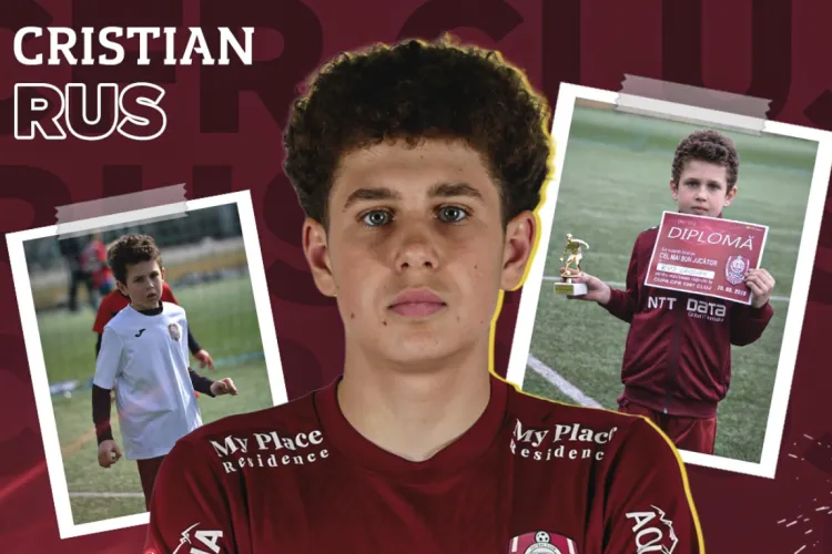 CFR Cluj lansează o nouă stea! Cristian Rus, băiatul crescut în Gruia, a semnat primul contract mare