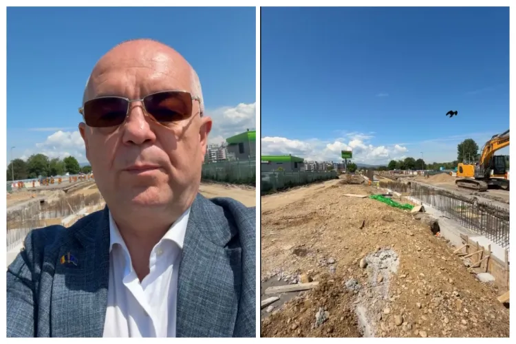 Boc, criticat dur pentru „spectacolul de imagine” de pe șantierul Centurii Metropolitane a Clujului: „Șantierul nu e platou de PR. Care este noul termen?”