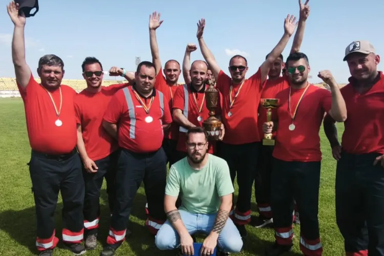 Aeroportul Internațional Cluj are cei mai buni salvatori din județ: Locul I la concursul pentru serviciile private de urgență! FOTO