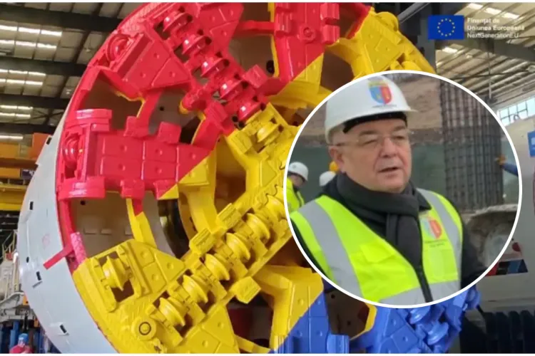 „Cârtițele” care vor săpa tunelul pentru metrou șomează. Cum explică Emil Boc întârzierea lucrărilor: „Acum e munca grea”