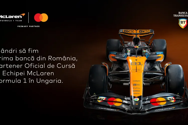 Parteneriat istoric: Banca Transilvania devine prima bancă din România partener oficial al echipei McLaren Formula 1 în Ungaria