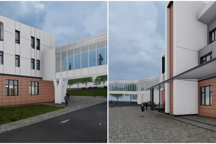 Cum va arăta noul ambulatoriu integrat, cu pasarelă, de la Spitalul de Recuperare din Cluj-Napoca. Imagini spectaculoase